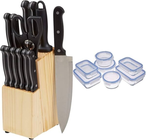AmazonBasics 8-Piece Kitchen Knife Set - Image 2