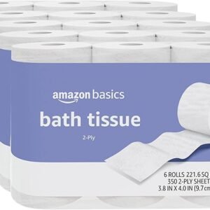 Amazon Basics 2-Ply Toilet Paper, 30 Rolls