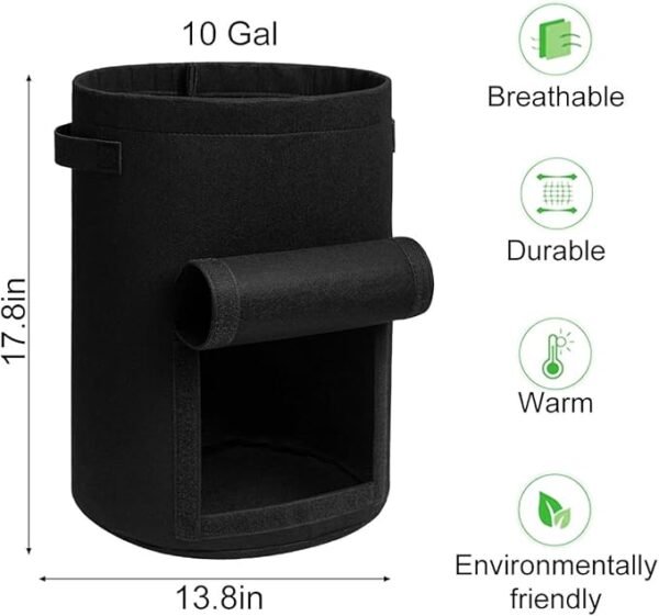 Potato Grow Bags with Flap 10 Gallon - Image 3