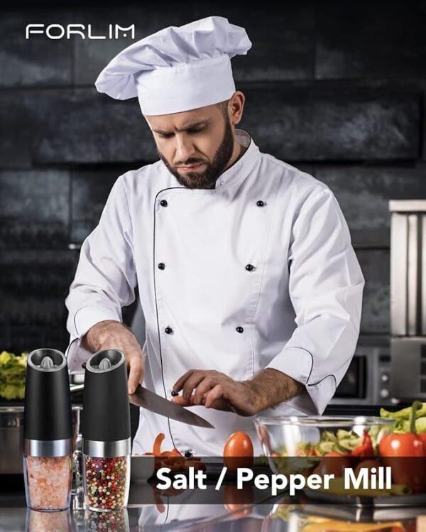 FORLIM Gravity Electric Salt and Pepper Grinder Set - Image 3