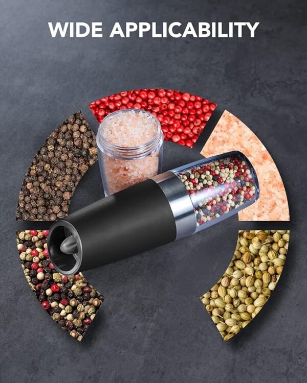 FORLIM Gravity Electric Salt and Pepper Grinder Set - Image 2