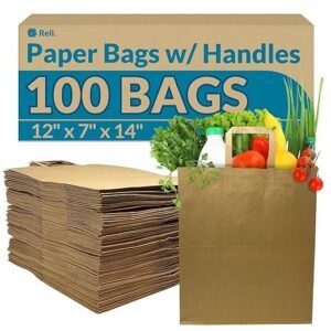 Paper Grocery Bags w/Handles
