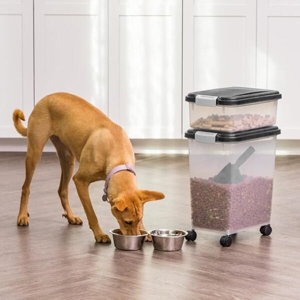 Dog Food Storage Container, 30 lbs & 11 lbs Combo - Image 2