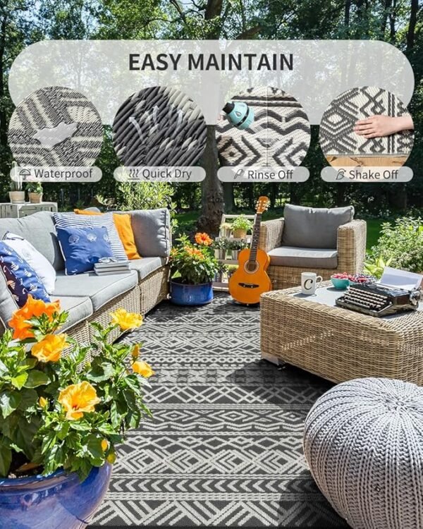 MontVoo-Outdoor Rug Carpet Waterproof - Image 3
